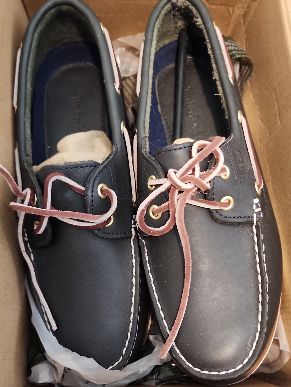 Timberland Navy Boat Shoes NWT